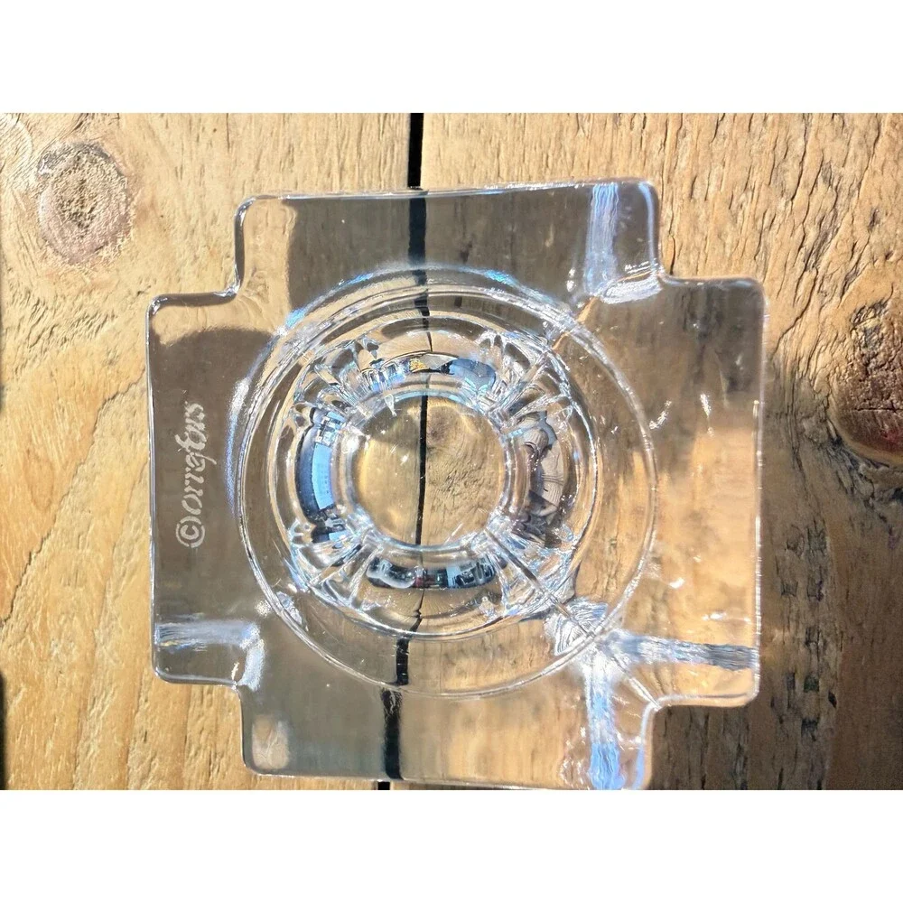 Vintage Orrefors Crystal Votive Candle Holder, Anna Ehrner Swedish Art Glass